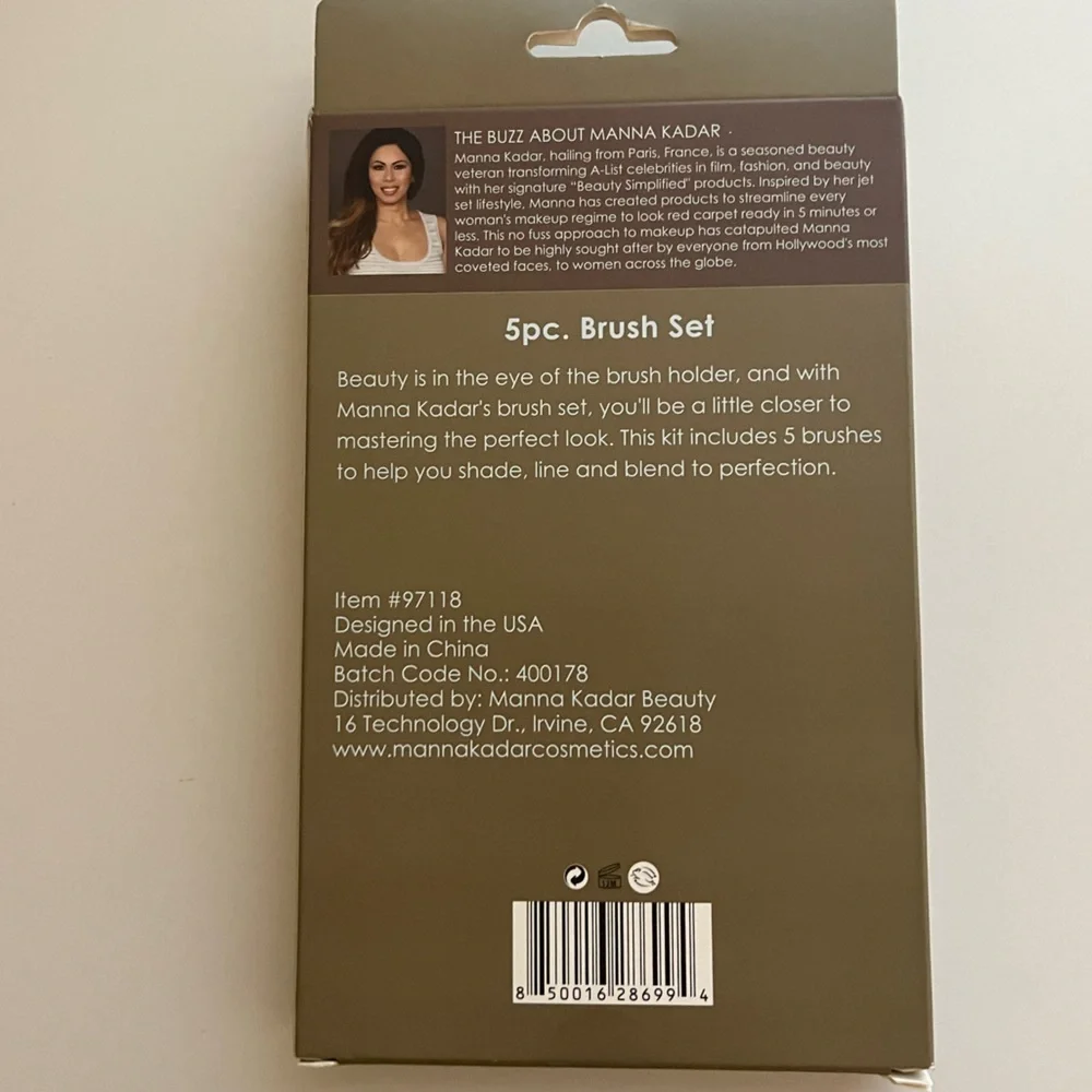 Manna Kadar 5 Piece Makeup Brush Set